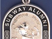Two-Sided Subway Alumni Charm with Leprechaun & ND Logo