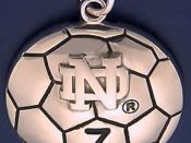 Soccer Ball Charm with ND Logo