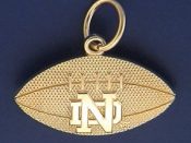 Football Charm with ND logo