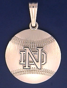 Baseball Pendant with ND Logo