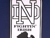 Dog Tag Pendant with ND Logo & Leprechaun
