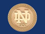 ND Logo with Celtic Border Blazer Button