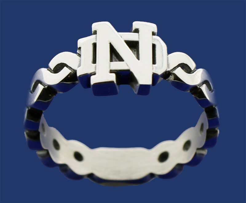 Ladies Braided Band with ND Logo