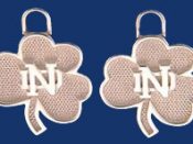 Shamrock with ND Earring Charms