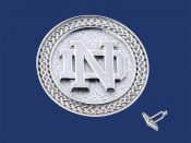 ND Logo with Celtic Border Cuff Links